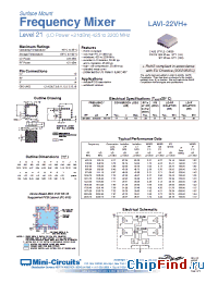 Datasheet LAVI-22VH+ manufacturer Mini-Circuits